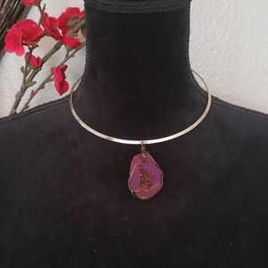 Geode necklace